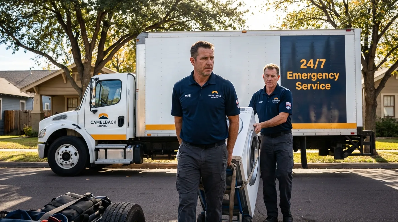 CamelBack Moving crew loading furniture in Panama City Beach, FL